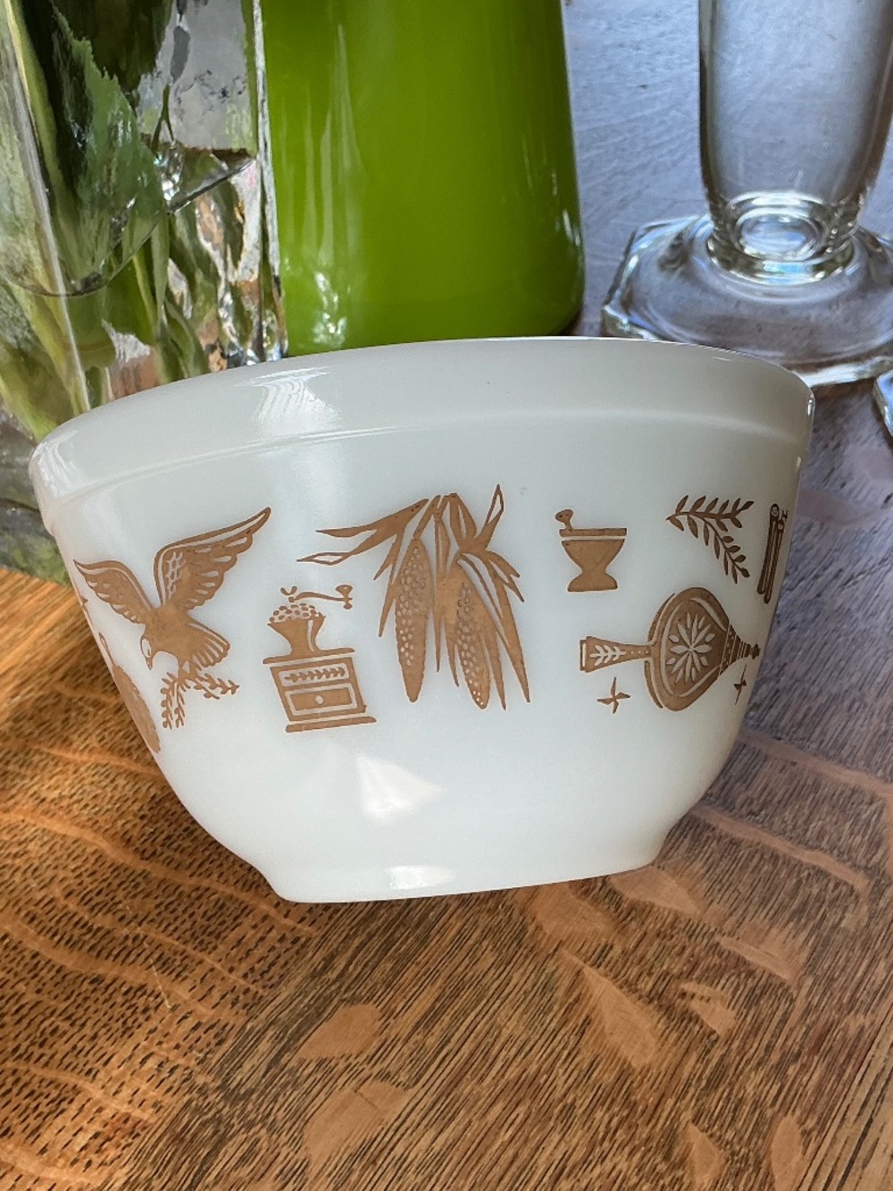 Pyrex Early American Vintage Bowl Glass #401 1 1/2 Pint - Picture 10 of 16